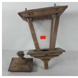 Bird feeder, 13.5" handle of lid is broken,