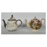 Sadler & Arthur Wood teapots. Both have crazing