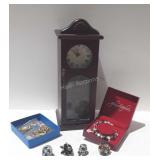 Costume jewelry and a jewelry box shaped like a