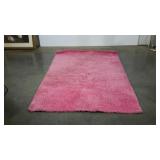 Ikea pink shag area rug. Needs cleaning. 52"×77".