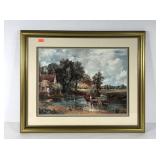 The Hay Wain print by John Constable, nicely