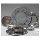Assorted serving platters, bowls etc
