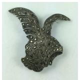 Sterling silver and Marcasite pin