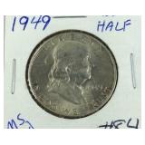 1949 Franklin half dollar