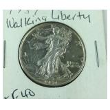 1937 walking liberty half dollar