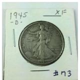 1945 D walking liberty half dollar