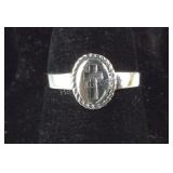 Size 5 Sterling silver cross ring