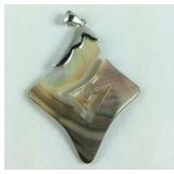 Sterling silver stone pendant