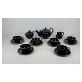Gualdo Tadino I.C.A.P Italian china, navy blue