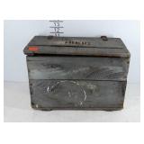 Hood Milk Wooden crate with lid &galvanized steel