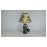 Home decor lamp, Ball mason jar base full of