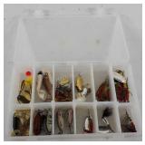 Fishing tackle and organizer, includes spinner