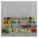 Flambeau fishing tackle organizer full of lures,