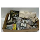 Flat is assorted hardware. Latches, antique