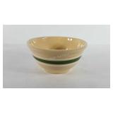 Pottery mixing bowl, marked USA, 9"