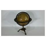 Globe, claw foot base, 24" tall, damage as shown