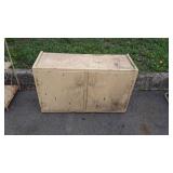 Early wooden upper wall Cabinet for Shop use