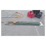 Six- 6ft Steel Fence Posts