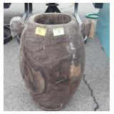 Wooden Honed Planter 14" high