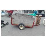 Lawn Tractor Cart, plywood sides