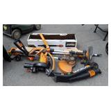 Worx Power Tool Kit, blower, 2 string trimmers,