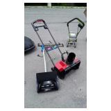 Two Electric Snow Throwers, seller code LWP