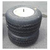 Pair of Trailer Tires and wheels, 4 lug,