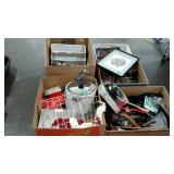 Skid lot: books, kitchenwares, framed picture,