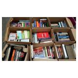 Skid lot of books. Some text books, some novels,