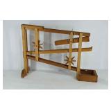 Wooden marble drop toy, 22" × 15.5"