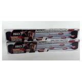 Group of four ISO 7X exercise bars with 36