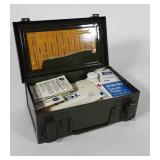 First aid kit, metal case, 8x5x3