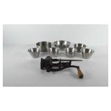 Kitchenwares, includes seven stainless steel