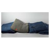 Group of four used movers blankets