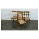 Four side chairs, removable pads could easily be