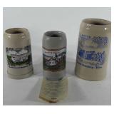 Three German steins, 1L-2L
