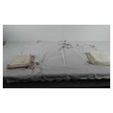 Textiles, includes tablecloth and two sets of