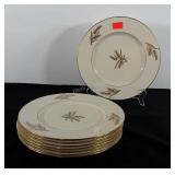 Dinnerware, set of eight harvest pattern plates