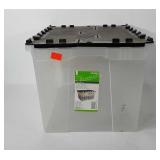 12 gallon tote with interlocking lid