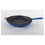 Cast iron enameled skillet, 13.5"