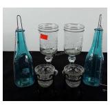 Home decor, includes votive candle holders, tea