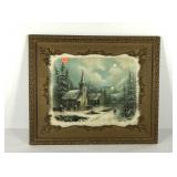 Framed early William Henry Chandler print, frame