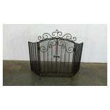 Fireplace grate, 42" tall, features a latched