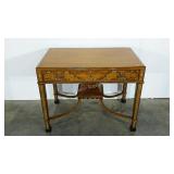 Laminate single drawer desk, damage as shown