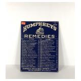 Advertising porcelain sign, Humphrey