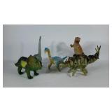 Group of toy dinosaurs