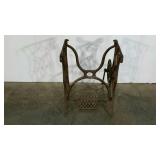 Sewing table base, no visible branding, rust as