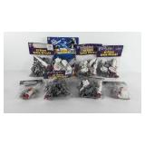 Toys, eight unopened packs of space toys,
