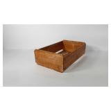 Lightweight wooden produce crate, 20" × 12" × 6"