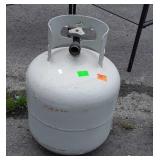 Propane Tank feels about half full or close there